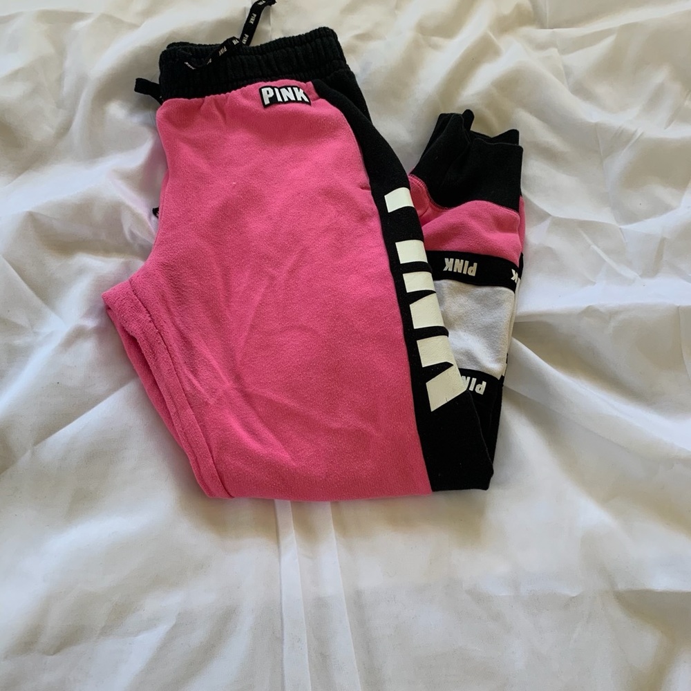 Pink sweat pants